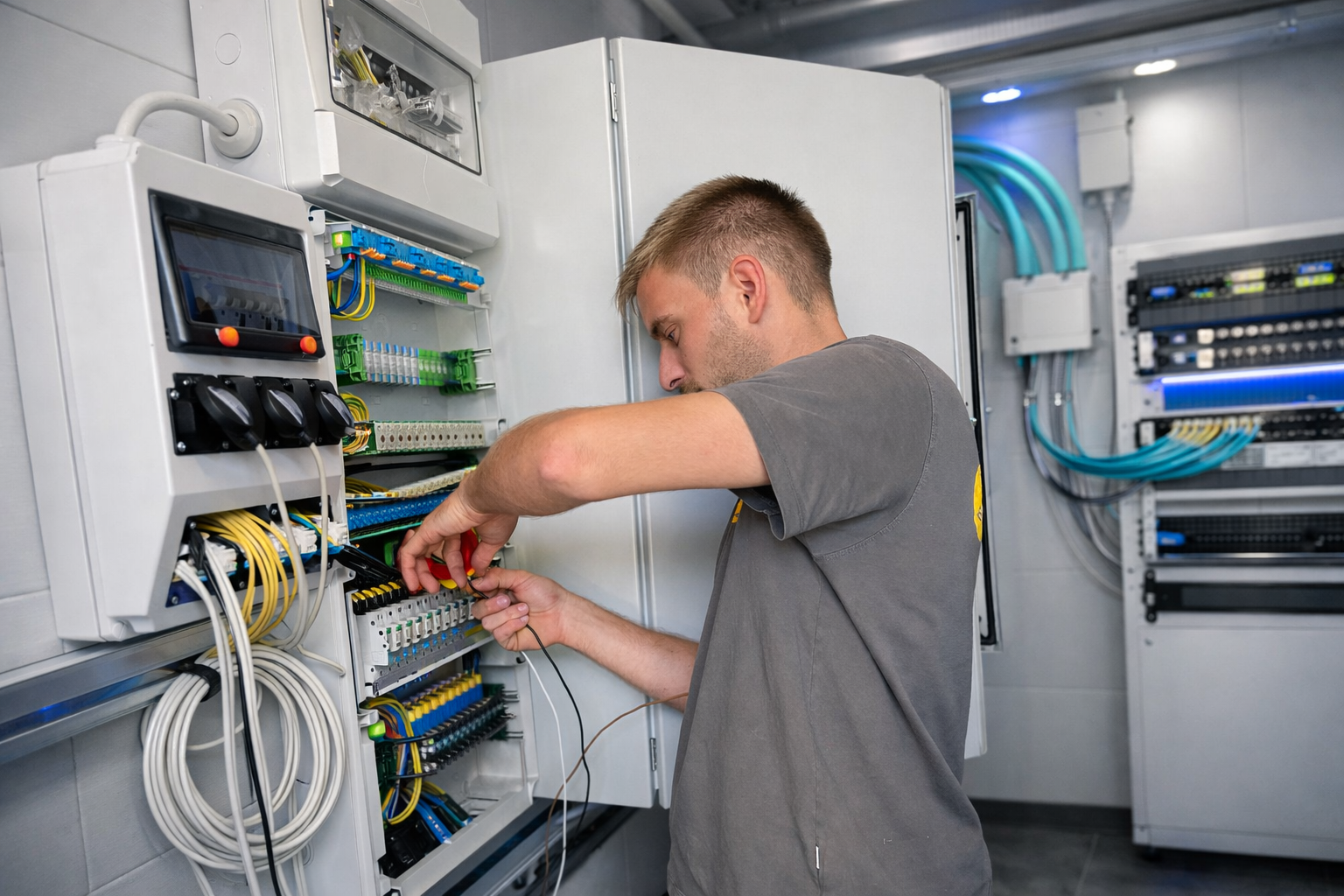 Glasfaserinstallation